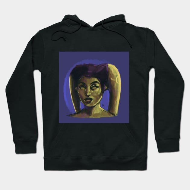 Hera - Portrait Hoodie by han8pym